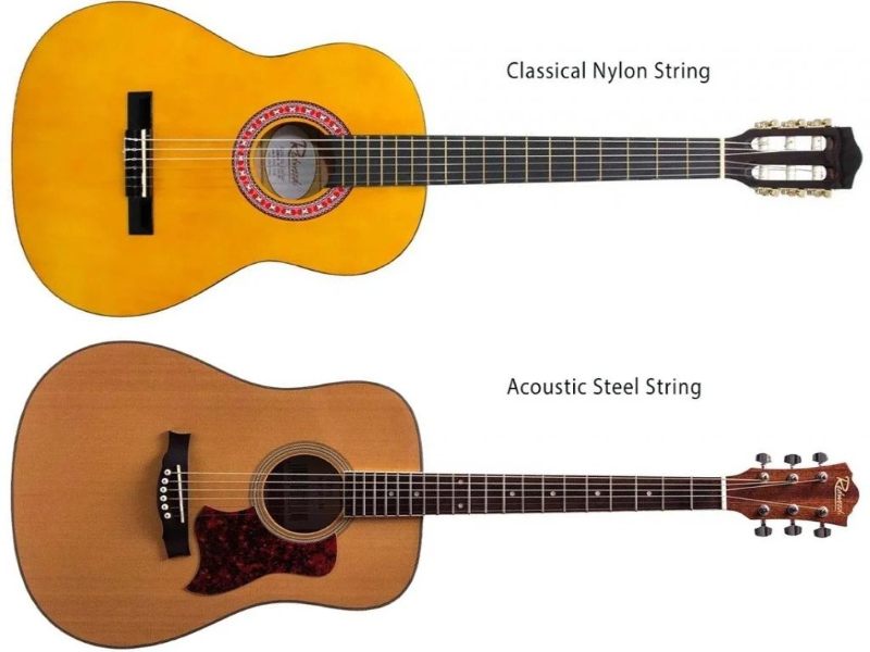 Comparison between acoustic and classical guitars
